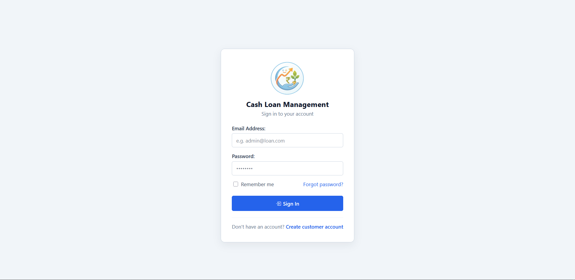 Cash Loan Management System (Laravel Web Application)